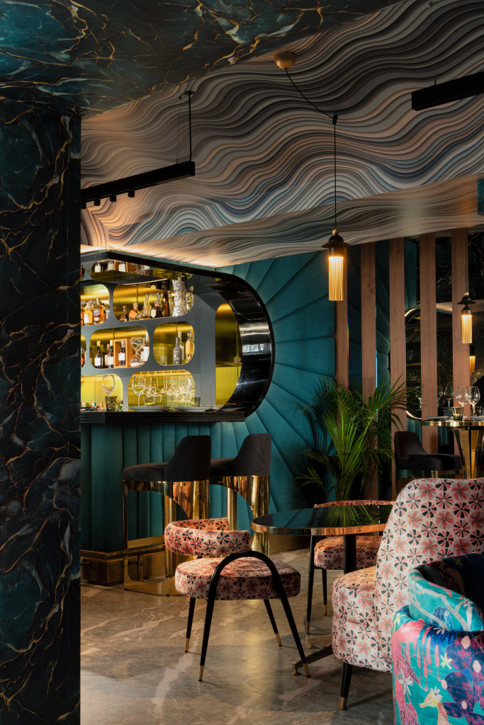 Design del ristorante Godò a Capri con arredi personalizzati