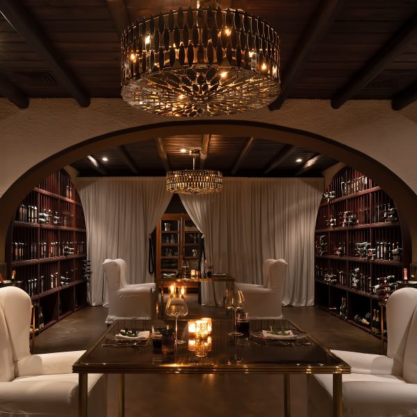 Interior design del ristorante L'Olivo Undiscovered a Capri